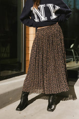 Pascal Pleated Floral Skirt - FINAL SALE