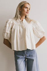 Ronan Pleated Blouse - FINAL SALE