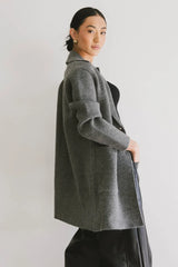 Micha Knitted Cardigan in Charcoal - FINAL SALE