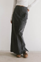 Katherine Skirt in Washed Black - FINAL SALE