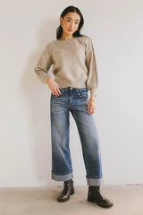 Leony Braided Sweater in Oatmeal - FINAL SALE