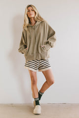 Andie Oversized Hoodie in Sage - FINAL SALE