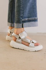 Seychelles Light Up Platform Sandals in Silver - FINAL SALE