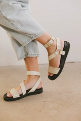 Cameron Sandals in Cream - FINAL SALE