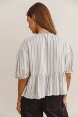 Hyland Peplum Top - FINAL SALE