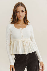 Jessy Peplum Top - FINAL SALE