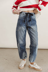 Jocelyn Barrel Jeans in Medium Wash - FINAL SALE