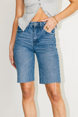 Marlene Denim Shorts in Medium Wash - FINAL SALE