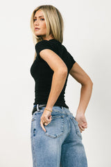 Joey Basic Top in Black - FINAL SALE