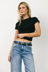 Joey Basic Top in Black - FINAL SALE