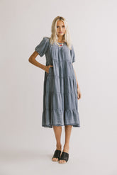 Maribel Denim Midi Dress - FINAL SALE