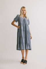 Maribel Denim Midi Dress - FINAL SALE