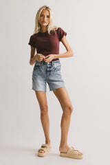 Ariel Distressed Denim Shorts - FINAL SALE
