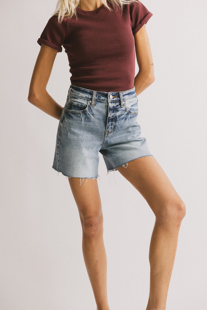 Ariel Distressed Denim Shorts - FINAL SALE
