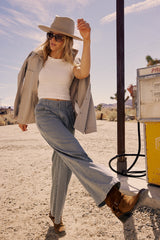 Milla Striped Wide Leg Jeans - FINAL SALE
