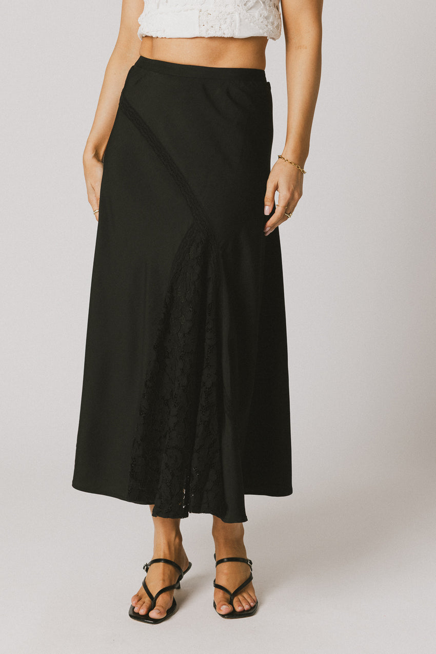 Samantha Maxi Skirt in Black - FINAL SALE