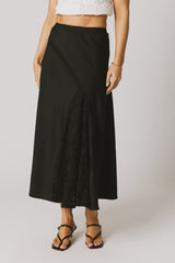 Samantha Maxi Skirt in Black - FINAL SALE