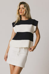 Camilla Striped Sweater in Navy - FINAL SALE