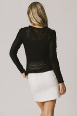 Gracey Lace Top in Black - FINAL SALE