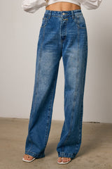 Wren Medium Wash Baggy Jeans - FINAL SALE