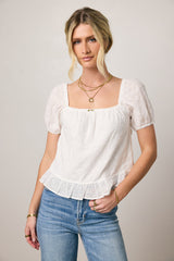 Olivia Embroidered Blouse - FINAL SALE