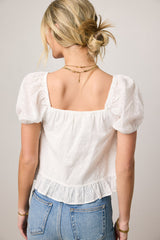 Olivia Embroidered Blouse - FINAL SALE