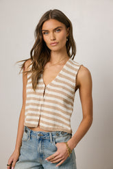 Bohdi Striped Vest - FINAL SALE