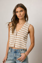 Bohdi Striped Vest - FINAL SALE