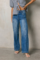 Wren Medium Wash Baggy Jeans - FINAL SALE