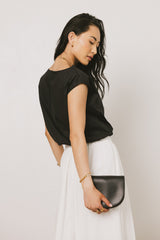Rich Bubble Top in Black - FINAL SALE