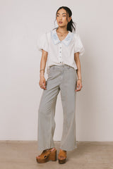 Fiorelle Striped Wide Leg Jeans - FINAL SALE