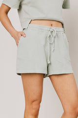 Willa Knit Shorts in Sage - FINAL SALE