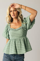 Wilder Blouse in Sage - FINAL SALE
