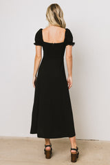 Maddox Midi Dress in Black
