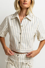 Baylor Striped Button Up - FINAL SALE