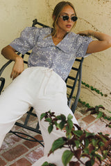 Amari Gingham Blouse - FINAL SALE