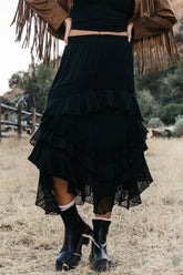 Megan Tiered Midi Skirt - FINAL SALE