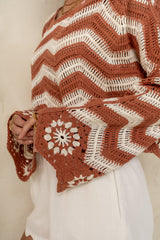Indie Crochet Sweater - FINAL SALE