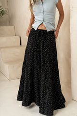 Marlee Floral Maxi Skirt in Black - FINAL SALE