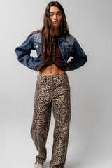 Vestia Button Up Tee in Brown