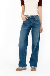 Sloane Wide Leg Jeans in Dark Wash - FINAL SALE