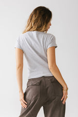 Martha Boatneck Top in Grey - FINAL SALE