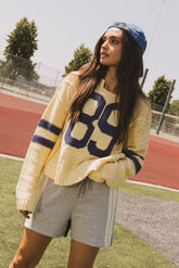 Route Cable Knit Sweater in Yellow - FINAL SALE