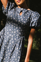 Baylor Floral Maxi Dress in Blue- FINAL SALE