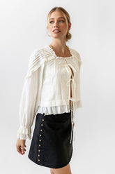 Kori Studded Mini Skirt in Black - FINAL SALE