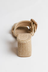 Corey Raffia Heel - FINAL SALE
