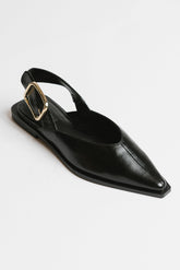 Steve Madden Shay Slingback Flats in Black - FINAL SALE