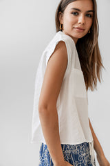 Isla Sheer Blouse in Ivory - FINAL SALE