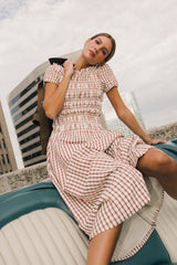 Erin Smocked Maxi Dress in Red - FINAL SALE