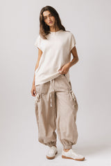 Jensen Knit Top in Oatmeal - FINAL SALE